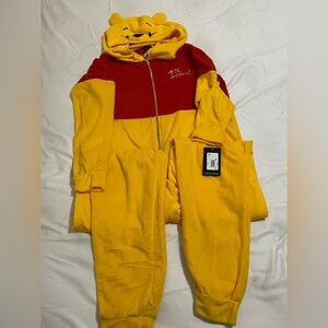 Disney Winnie the Pooh One Piece Pajamas Union Suit Women’s Size Large New